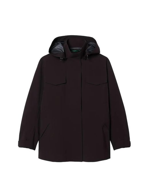 Lacoste Black Waterproof Parka Jacket