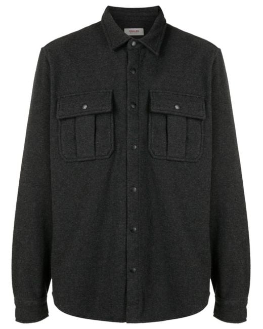 Osklen Black Long-sleeves Cotton Shirt for men