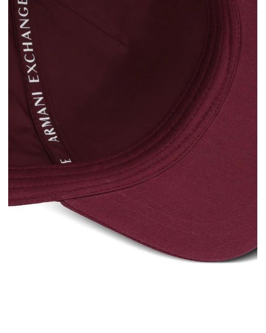 ARMANI EXCHANGE Purple Logo-Print Baseball Cap