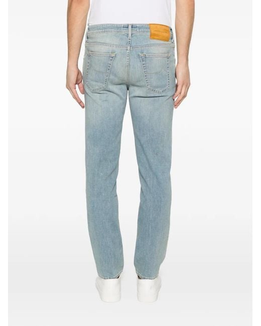 Jacob Cohen Blue Scott Buttoned Jeans for men
