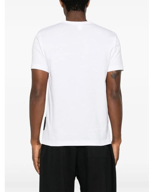 Comme des Garçons White Graphic-Print Cotton T-Shirt for men