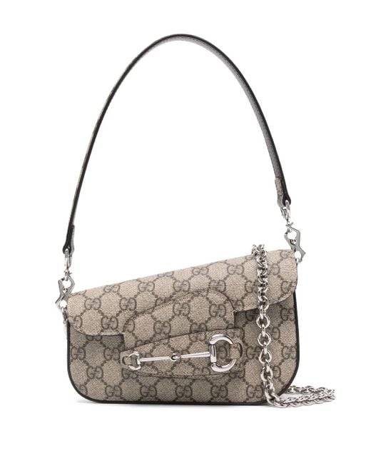 Gucci Horsebit 1955 Mini-Schoudertas in het Gray