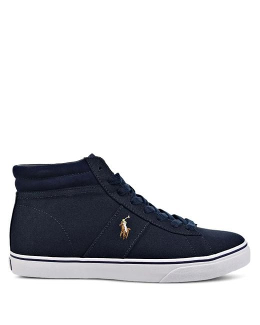 Polo Ralph Lauren High-Top-Sneakers mit Logo in Blue für Herren
