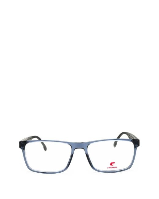 Carrera Blue Rectangle-Frame Glasses for men