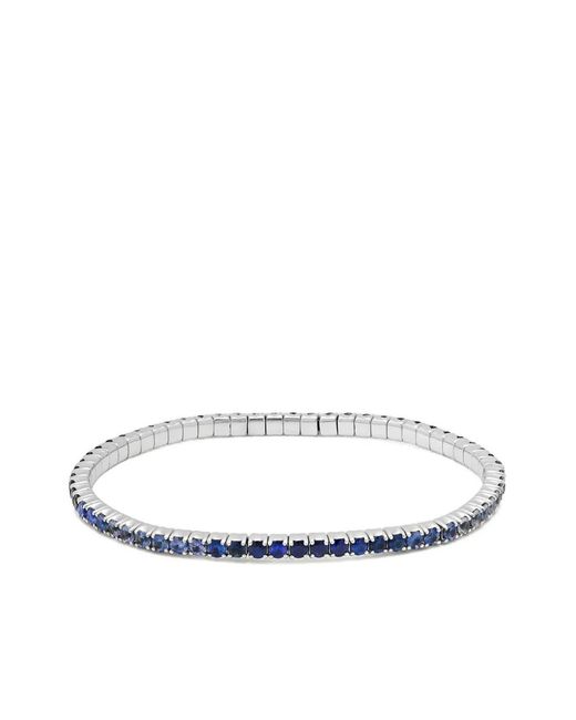 Jewels Aficionado White 18K Ombré Sapphire Bracelet