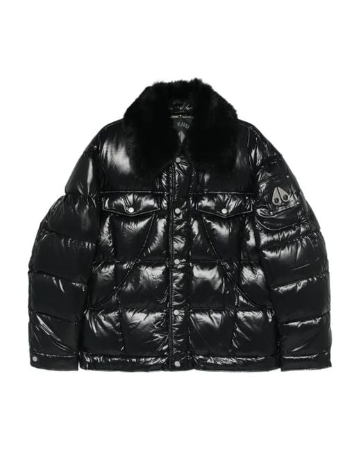 Plumífero con cremallera Moose Knuckles de hombre de color Black