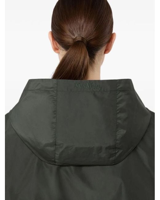 Max Mara Green Hooded Eliseo Raincoat