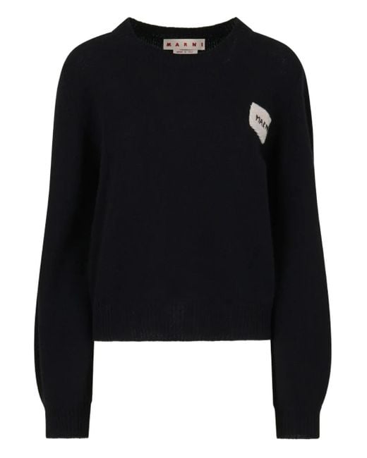 Marni カシミア バルーンスリーブ セーター Black