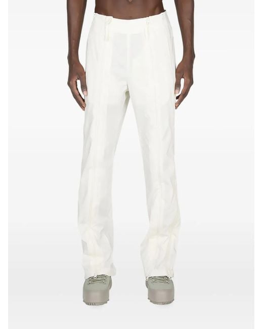 Pantaloni Con Zip di Post Archive Faction PAF in White da Uomo