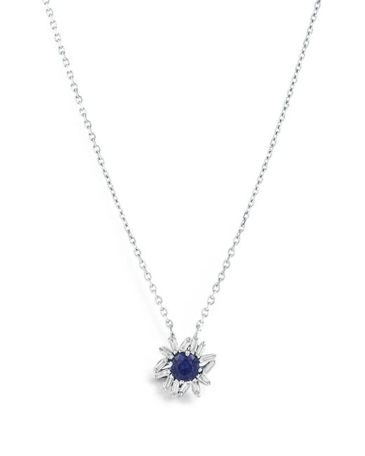 Suzanne Kalan White One Of A Kind Sapphire And Diamond Necklace