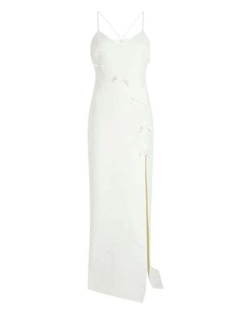 Cinq À Sept White Elea Maxikleid Mit Schleifendetail