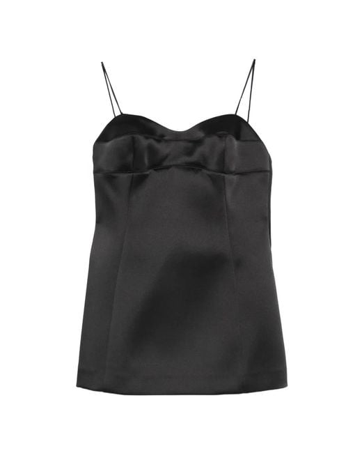 Rohe Black Satin Top