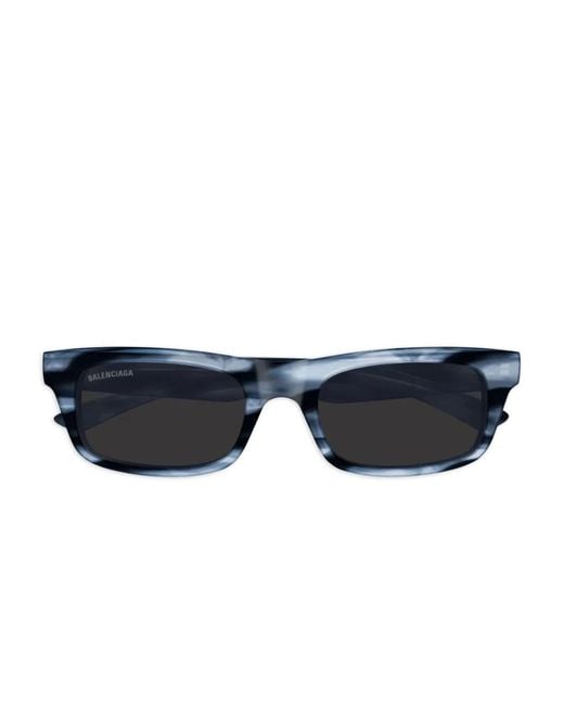 Balenciaga Blue Lunettes De Soleil À Monture Rectangulaire for men