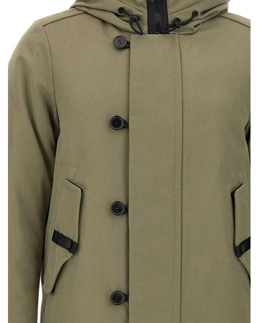 Peuterey Green Kasa Sl 00 Fur Parka for men