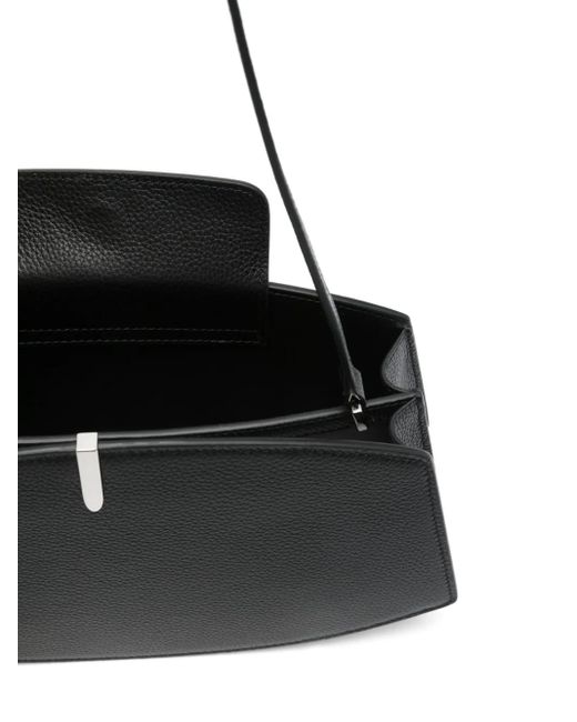 Bolso de hombro de piel SAVETTE de color Black
