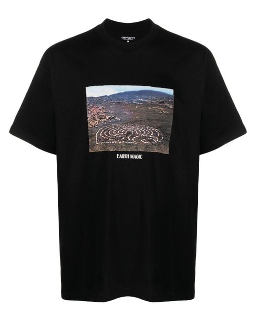 T-shirt Happy Earth en coton biologique Carhartt pour homme en coloris Black