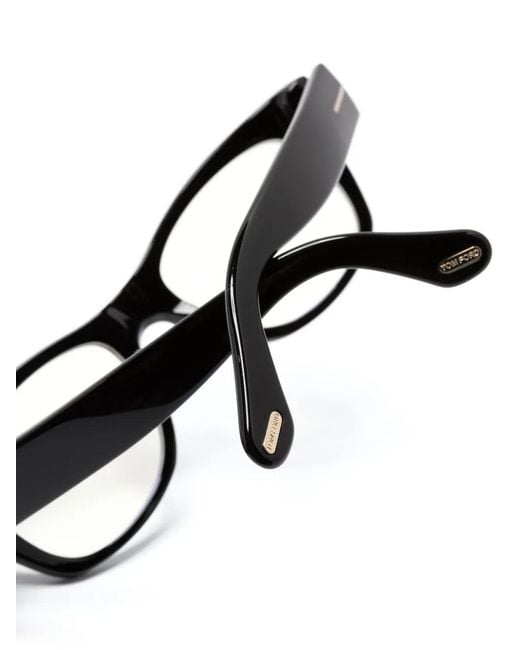 Tom Ford Brown Ft5040B Square-Frame Glasses