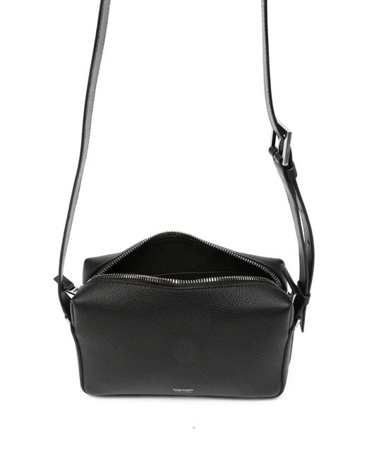 Tom Ford White Grained-Leather Logo-Stamp Messenger Bag for men