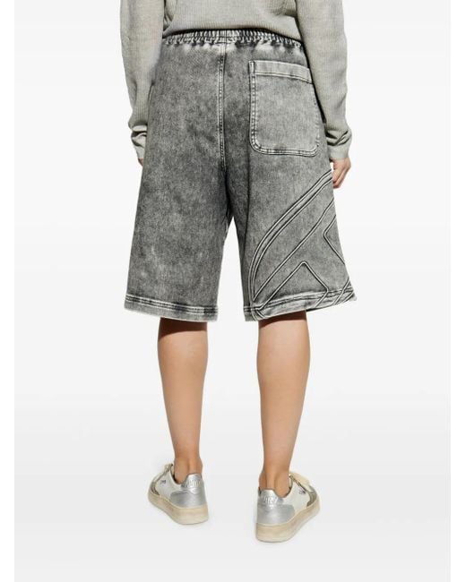 DIESEL Gray D-Enny-S Track Shorts