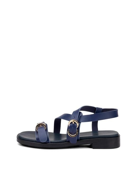 Frau Blue Multi-Strap Sandals