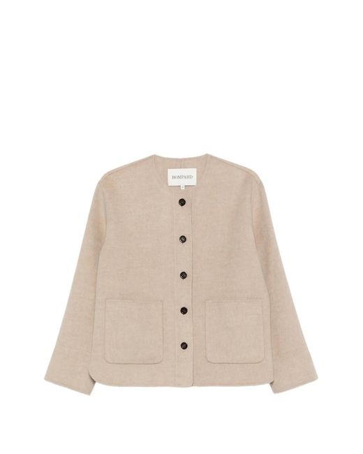 Bompard Natural Collarless Double-Sided Jacket