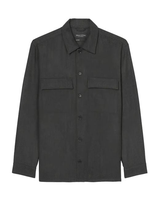 Marc O' Polo Gray Button-Up Overshirt for men