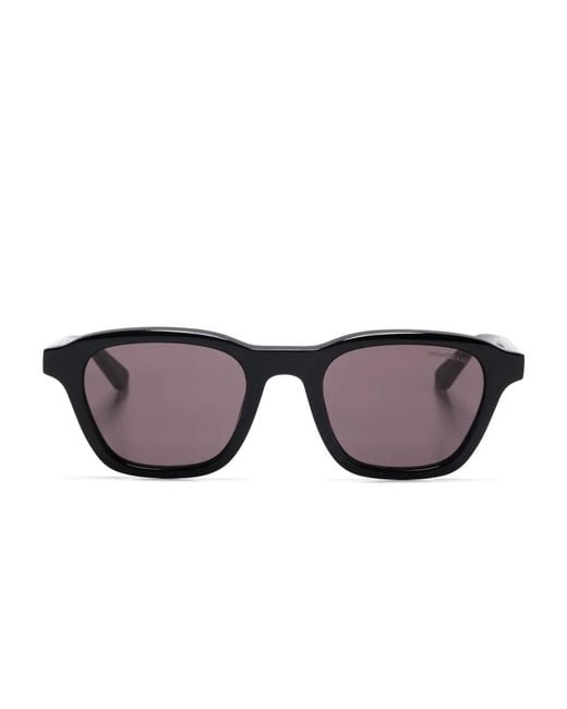 Montblanc Black Square-Frame Sunglasses