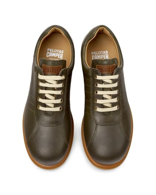 Camper Brown Pelotas Ariel Nubuck Sneakers for men