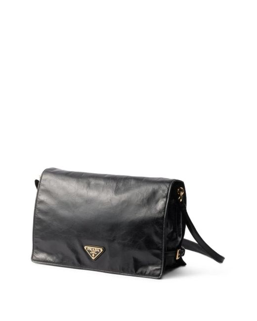Prada Black Medium Leather Shoulder Bag