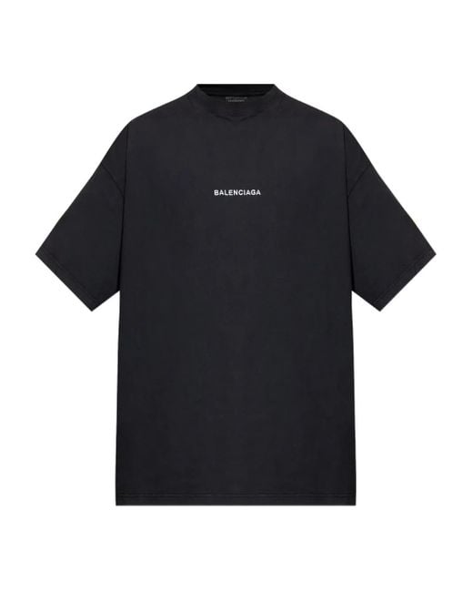 T-Shirt Uniform Merch Con Ricamo di Balenciaga in Black da Uomo