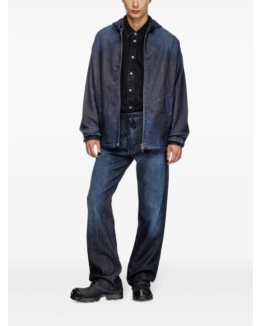 DIESEL Blue D-Reel Joggjeans Jeans for men