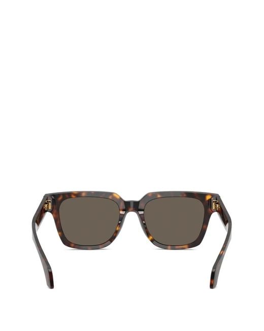 Versace Gray Square Emblem Sunglasses for men