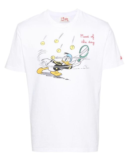 メンズ Mc2 Saint Barth X Disney Mood Day Tシャツ White