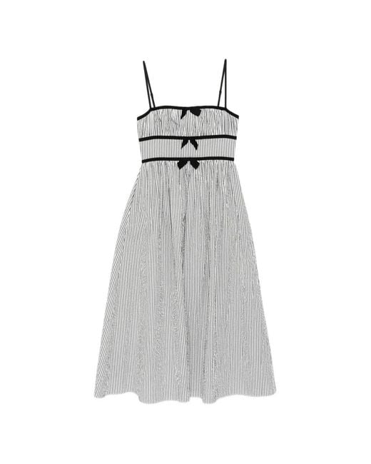 Cynthia Rowley Gray Clara Seersucker Dress