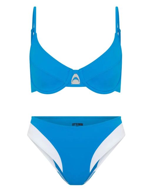 Let's Swim ブラレット ビキニトップ Blue