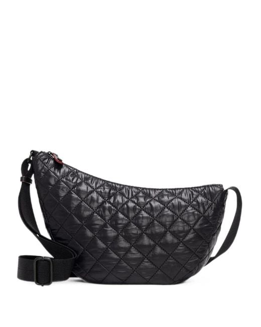 MZ Wallace Black Small Metro Smile Crossbody Bag