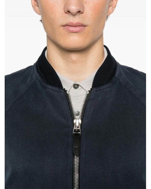 メンズ Tom Ford ギャバジン ジャケット Blue