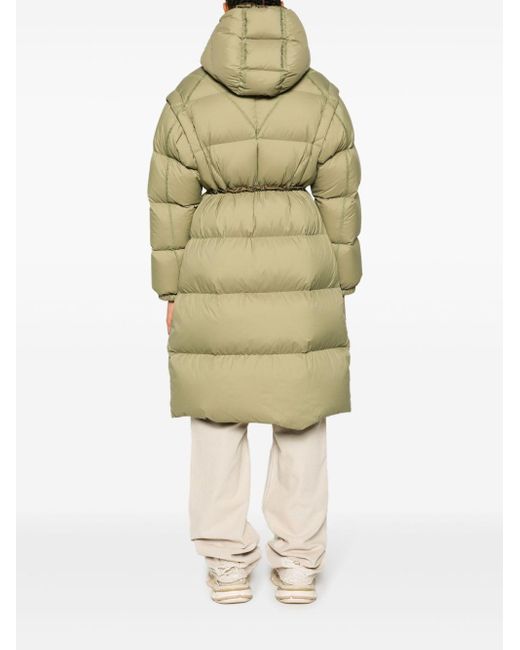Moncler Green Roquette Quilted Parka Coat