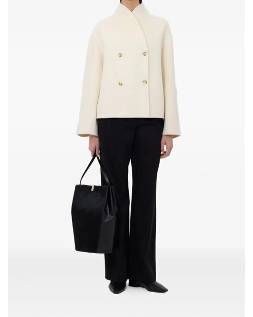 Loulou de Saison White Meyer Double-Breasted Jacket