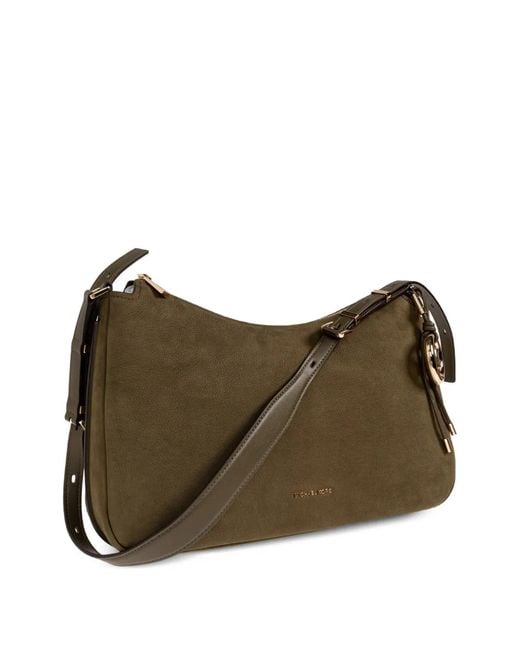 MICHAEL Michael Kors Brown Nolita Logo-Charm Shoulder Bag