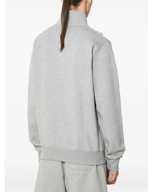Carhartt Gray Zip Mock-Neck Sweatshirt for men
