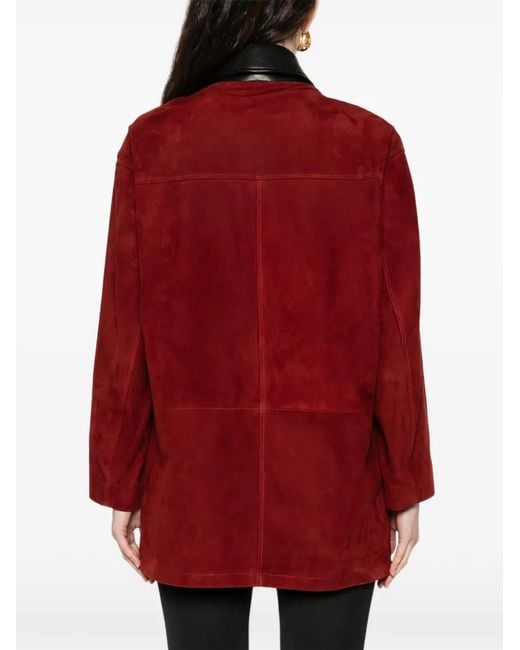 Nour Hammour Red Barn Suede Jacket