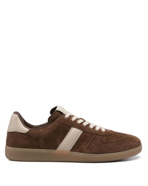Tom Ford Sneakers Met Suède Vlakken in het Brown voor heren