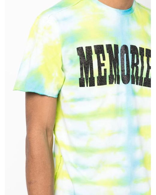 Stain Shade Green X Hiroshi Fujiwara Tie-Dye Print T-Shirt for men