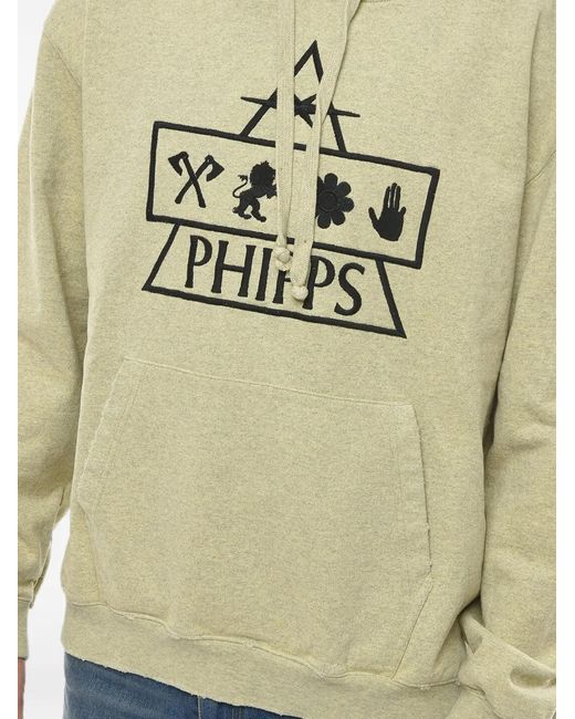 Phipps Natural Logo-Embroidered Hoodie for men