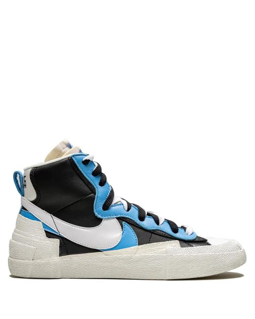 Nike Blue X Sacai Blazer Mid "University" Sneakers