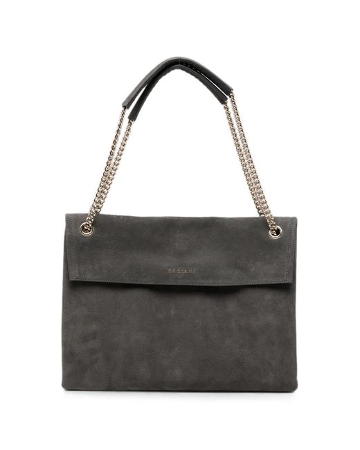 Orciani Black Medium Venus Nabucco Chain-Strap Tote Bag
