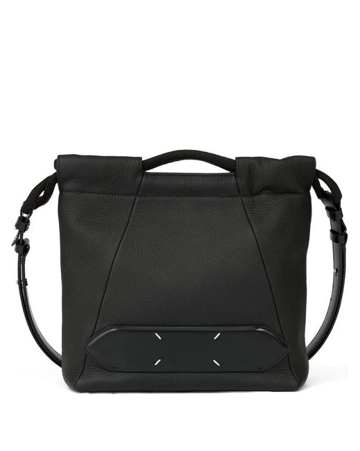 Maison Margiela Black Stitched-Details Shoulder Bag