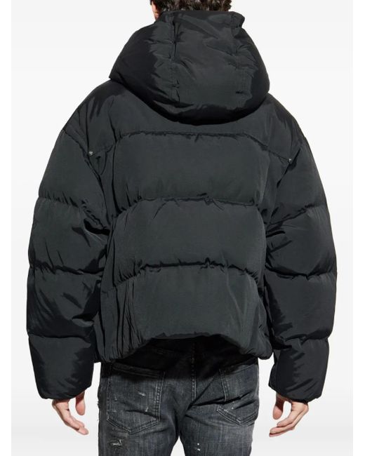 DSquared² Blue Hooded Puffer Jacket for men