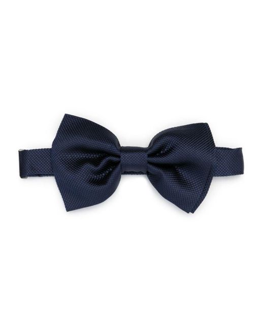 Tagliatore Blue Jacquard Silk Bow Tie for men